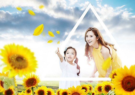 PSD 구름 편집 편집이미지 응시 여자 꽃잎 꽃 딸 어린이 가족 하늘 엄마 해바라기 웃음 상반신 성인 두명 30대 한국인 가리킴 이미지편집 자연요소 식물 시선 관계 표정 사람 동양인 손짓 장년 파일형식