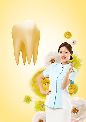 PSD 편집 편집이미지 여자 꽃 허리손 의학 한명 웃음 상반신 20대 성인 한국인 간호사 치아 손하트 이미지편집 식물 1 포즈 표정 사람 동양인 손짓 청년 의료진 소화기관 파일형식