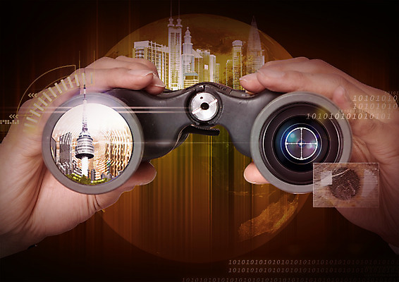 PSD 편집 편집이미지 손 빌딩 신체부위 탑 디지털 망원경 관찰 스마트 이미지편집 건축물 컨셉 모션 사람 건물 파일형식