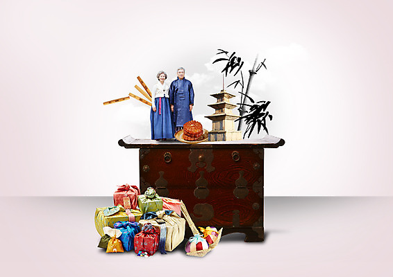 PSD 편집이미지 한국전통 여자 할아버지 노년 남자 할머니 새해 선물 두명 한국인 윷놀이 석탑 60대 한복 서랍장 약과 새해선물 노인만 이미지편집 전통 가구 한국 사람 동양인 성인 탑 전통놀이 전통음식 전통의상 성인만 파일형식 명절선물