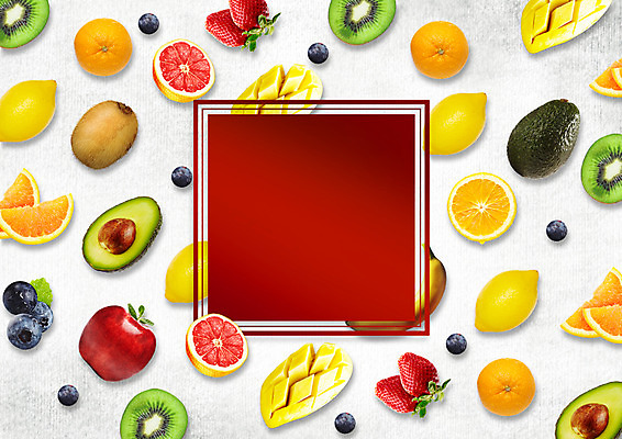 PSD 편집 편집이미지 음식 오렌지 딸기 단면 키위 사람없음 사과 자몽 블루베리 망고 아보카도 이미지편집 과일 열대과일 파일형식