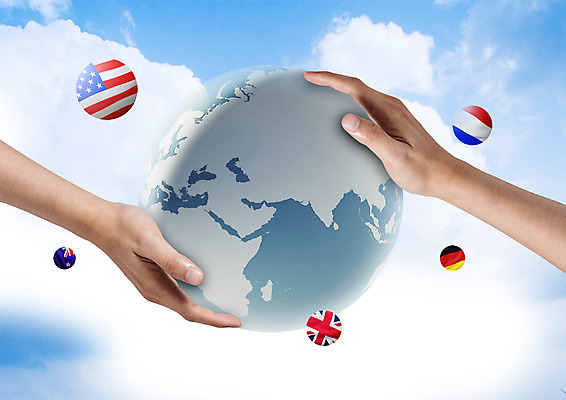 PSD 구름 편집 편집이미지 손 비즈니스 하늘 신체부위 지구본 글로벌비즈니스 성조기 독일국기 프랑스국기 이미지편집 자연요소 사람 글로벌 국기 파일형식