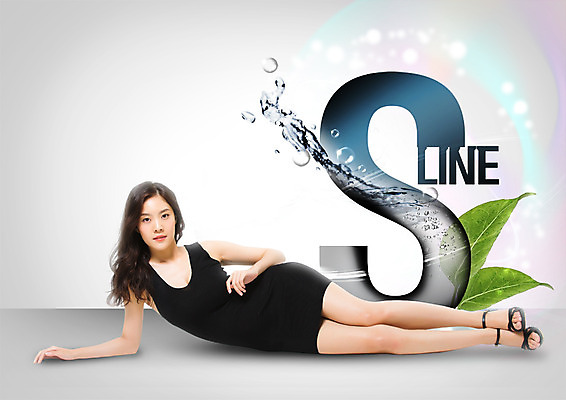 전신 PSD 편집 편집이미지 원피스 여자 다이어트 나뭇잎 한명 20대 성인 눕기 운동 한국인 물방울 날씬함 의료성형뷰티 이미지편집 1 옷 잎 모션 건강 사람 동양인 청년 몸매 파일형식