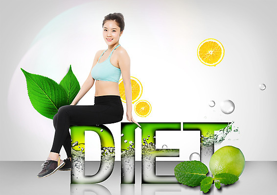 전신 PSD 편집 편집이미지 여자 다이어트 나뭇잎 한명 앉기 20대 성인 옆모습 운동복 운동 한국인 물방울 탱크톱 레몬 라임 의료성형뷰티 이미지편집 1 옷 뷰포인트 상의 잎 과일 모션 건강 사람 동양인 청년 파일형식