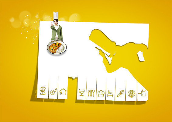 PSD 편집 편집이미지 접시 여자 종이 음식 40대 요리사모자 한명 손짓 상반신 성인 요리사 한국인 최고 주부 카레라이스 이미지편집 직업 모자_잡화 1 식기 중년 모션 사람 동양인 카레 파일형식