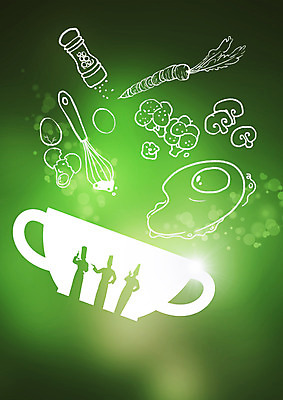 PSD 편집 편집이미지 그릇 실루엣 음식 요리 계란 요리사 버섯 당근 브로콜리 계란프라이 거품기 후추통 이미지편집 직업 식기 채소 주방용품 뿌리채소 촬영기법 알 계란요리 양념통 파일형식