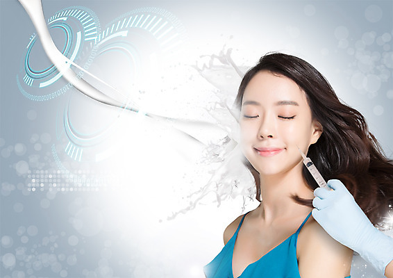 PSD 편집 편집이미지 손 여자 의학 주사기 한명 상반신 20대 성인 뷰티 눈감음 한국인 성형수술 튀는물 수술장갑 의료성형뷰티 이미지편집 1 장갑 의료기기 모션 사람 동양인 청년 신체부위 수술 액체표현 스플래쉬 파일형식