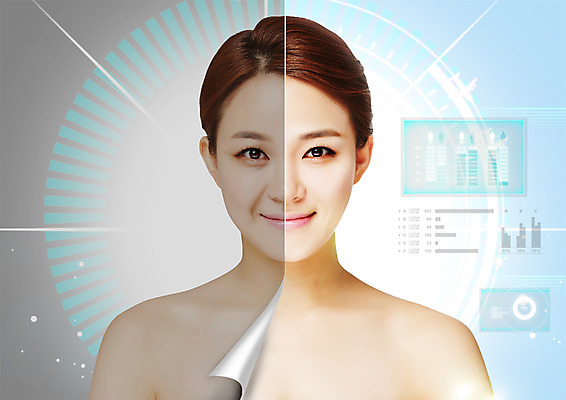 PSD 편집 편집이미지 여자 의학 그래프 한명 웃음 상반신 20대 성인 뷰티 한국인 성형수술 의료성형뷰티 이미지편집 1 표정 사람 동양인 청년 수술 파일형식