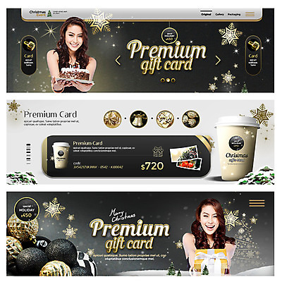 PSD 외국인 템플릿 배너 여자 커피 웹템플릿 크리스마스 겨울 동양인 성인 두명 선물상자 케이크 장식볼 이벤트배너 웹배너 성인여자만 이미지템플릿 계절 기념일 음료 디저트 선물 사람 인종 장식 상자 여자만 성인만 파일형식