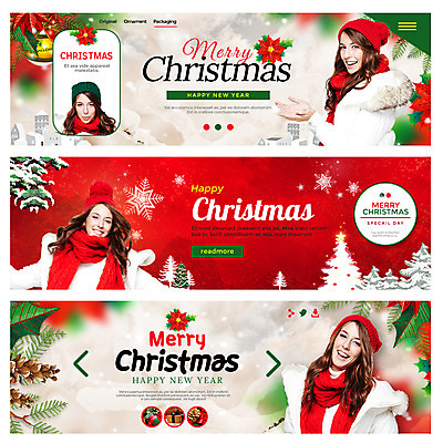 PSD 서양인 외국인 템플릿 배너 여자 웹템플릿 크리스마스 겨울 여러명 성인 포인세티아 이벤트배너 웹배너 성인여자만 이미지템플릿 계절 기념일 꽃 다수 사람 인종 여자만 성인만 파일형식