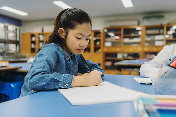 포토 JPG 여자 어린이교육 초등학생 어린이 교실 실내 초등학교 미술 한명 앉기 상반신 옆모습 10대 스쿨라이프 한국인 그리기 사인펜 집중 그림 미술교육 미술실 소녀만 방과후 국내포토 1 학생 라이프스타일 교육 뷰포인트 컨셉 학교 모션 청소년 문화예술 사람 동양인 내부 펜 여자만 어린이만 파일형식