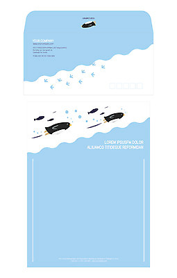 템플릿 여러마리 편지봉투 사람없음 편지지 레터폼 펭귄 서식 봉투템플릿 우편봉투 레터헤드 봉투디자인 이미지템플릿 AI파일 다수 조류 봉투 편지 우편물 파일형식 벡터