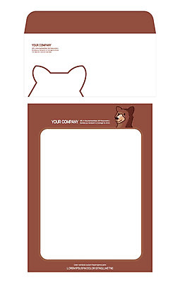 템플릿 한마리 곰 편지봉투 사람없음 편지지 레터폼 서식 봉투템플릿 우편봉투 레터헤드 봉투디자인 이미지템플릿 AI파일 동물 1 포유류 봉투 편지 우편물 파일형식 벡터