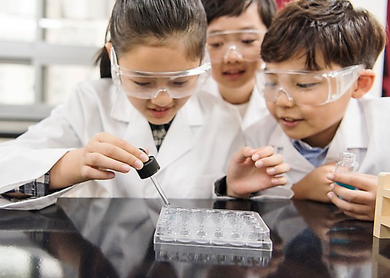 포토 JPG 여자 어린이교육 남자 초등학생 어린이 과학 수업 협력 실내 초등학교 실험 웃음 앉기 상반신 앞모습 옆모습 10대 세명 친구 스쿨라이프 한국인 집중 실습 과학실 방과후 국내포토 학생 라이프스타일 교육 뷰포인트 컨셉 학교 관계 모션 청소년 표정 사람 동양인 내부 파일형식