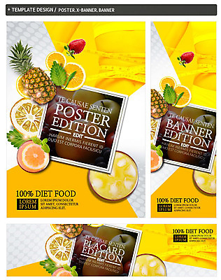 PSD 배너 배너템플릿 여자 가로배너 ZIP 포스터 세로배너 음식 다이어트 오렌지 딸기 나뭇잎 줄자 한명 세트 주스 현수막 파인애플 허리사이즈 템플릿 1 음료 잎 과일 자 건강 사람 가로 세로 열대과일 사이즈 파일형식