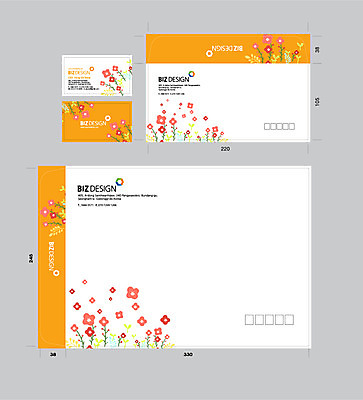 템플릿 꽃 명함 명함템플릿 서류봉투 편지봉투 사람없음 세트 패키지 봉투템플릿 우편봉투 비즈디자인 봉투디자인 이미지템플릿 AI파일 식물 봉투 편지 우편물 파일형식 벡터