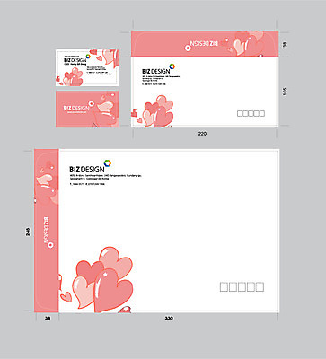 템플릿 분홍색 명함 명함템플릿 서류봉투 편지봉투 사람없음 세트 하트 패키지 봉투템플릿 우편봉투 비즈디자인 봉투디자인 이미지템플릿 AI파일 모양 컬러 봉투 편지 우편물 파일형식 벡터