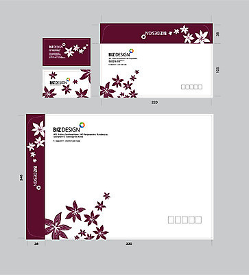 템플릿 꽃 명함 명함템플릿 서류봉투 편지봉투 사람없음 세트 패키지 봉투템플릿 우편봉투 비즈디자인 봉투디자인 이미지템플릿 AI파일 식물 봉투 편지 우편물 파일형식 벡터