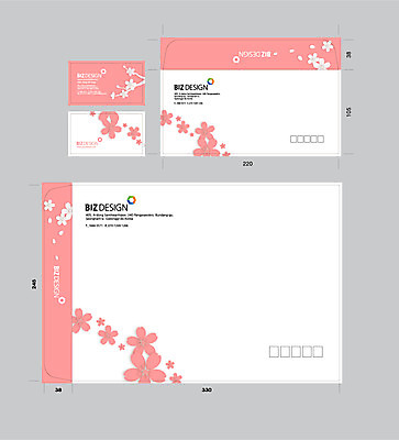 템플릿 분홍색 명함 명함템플릿 서류봉투 편지봉투 사람없음 세트 벚꽃 패키지 봉투템플릿 우편봉투 비즈디자인 봉투디자인 이미지템플릿 AI파일 꽃 컬러 봉투 편지 우편물 파일형식 벡터