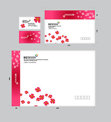 템플릿 꽃 명함 명함템플릿 서류봉투 편지봉투 사람없음 세트 패키지 봉투템플릿 우편봉투 비즈디자인 봉투디자인 이미지템플릿 AI파일 식물 봉투 편지 우편물 파일형식 벡터