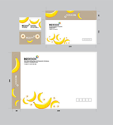 템플릿 명함 명함템플릿 서류봉투 편지봉투 바나나 사람없음 세트 여러개 패키지 봉투템플릿 우편봉투 비즈디자인 봉투디자인 이미지템플릿 AI파일 다수 과일 봉투 편지 우편물 파일형식 벡터