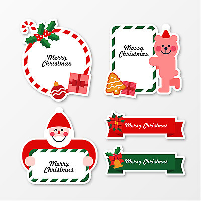 편집이미지 남자 백그라운드 스티커 크리스마스 겨울 프레임 한명 선물상자 산타클로스 라벨 종 포인세티아 곰돌이의상 이미지편집 AI파일 1 옷 계절 기념일 꽃 선물 사람 상자 파일형식 벡터