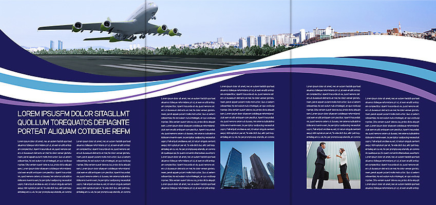 템플릿 표지디자인 북디자인 출판디자인 여자 남자 내지 리플렛 여행 북커버 3단접지 비행기 빌딩 팜플렛 성인 두명 30대 한국인 비즈니스맨 비즈니스우먼 해외출장 이미지템플릿 AI파일 비즈니스 항공교통 대중교통 사람 동양인 건물 장년 직장인 출장 파일형식 벡터