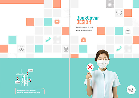 PSD 템플릿 표지디자인 북디자인 출판디자인 여자 표지 리플렛 북커버 의학 마스크 한명 팜플렛 상반신 20대 성인 팻말 한국인 간호사 금지 X 아니오 약도 이미지템플릿 1 알파벳 지도 프레임 사람 동양인 청년 의료진 파일형식