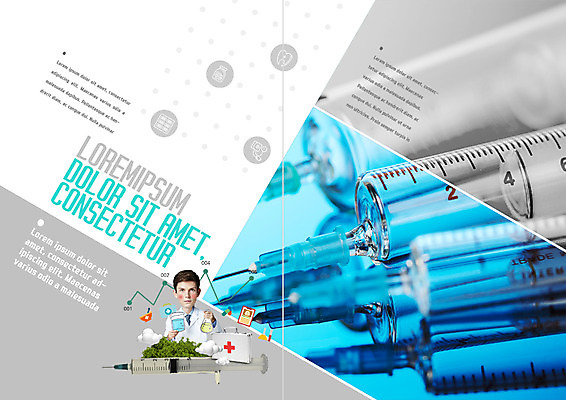 PSD 서양인 템플릿 표지디자인 북디자인 출판디자인 남자 내지 리플렛 북커버 의학 주사기 한명 팜플렛 상반신 20대 성인 의사 구급상자 꺾은선그래프 이미지템플릿 외국인 1 의료기기 그래프 사람 청년 의료진 의료용품 파일형식