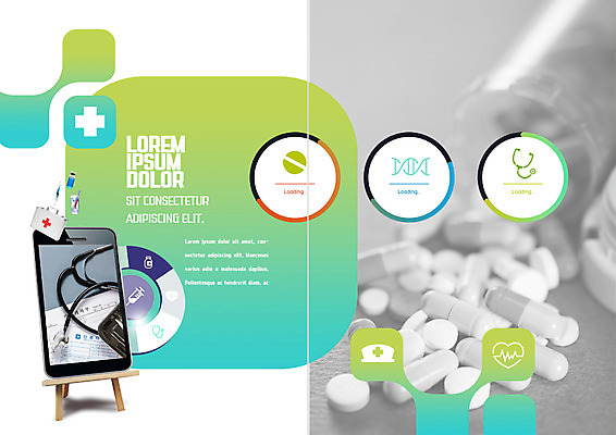 PSD 템플릿 표지디자인 북디자인 출판디자인 내지 리플렛 북커버 의학 청진기 주사기 팜플렛 사람없음 스마트폰 알약 구급상자 약병 이젤 이미지템플릿 의료기기 핸드폰 스마트기기 약 미술도구 의료용품 병_담는 파일형식