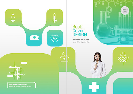 PSD 템플릿 표지디자인 북디자인 출판디자인 여자 표지 리플렛 북커버 의학 한명 팜플렛 상반신 20대 성인 한국인 의사 플라스크 시험관 약도 이미지템플릿 1 지도 실험기구 사람 동양인 청년 의료진 파일형식