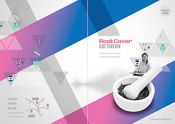 PSD 템플릿 표지디자인 북디자인 출판디자인 여자 표지 리플렛 북커버 의학 청진기 한명 팜플렛 상반신 성인 30대 한의학 한국인 의사 한약재 약병 약도 막자사발 한의사 이미지템플릿 1 지도 의료기기 사람 동양인 장년 약 의료진 약재 사발 병_담는 파일형식