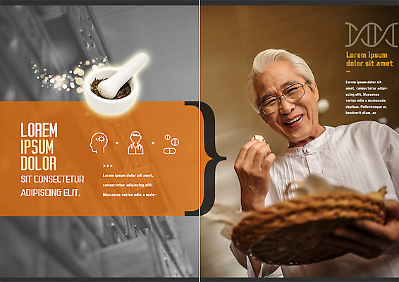 PSD 템플릿 표지디자인 북디자인 출판디자인 노년 남자 내지 리플렛 북커버 의학 한명 웃음 팜플렛 상반신 성인 광주리 한의학 한국인 한약재 60대 막자사발 한의사 이미지템플릿 1 표정 사람 동양인 바구니 의사 약재 사발 파일형식