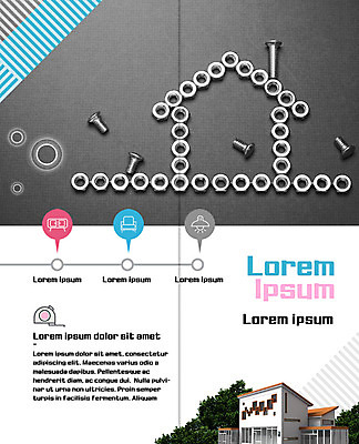 PSD 템플릿 표지디자인 북디자인 출판디자인 내지 리플렛 말풍선 2단접지 북커버 주택 줄자 팜플렛 사람없음 인테리어 볼트 너트 집모양 이미지템플릿 모양 디자인 자 건물 공구 파일형식
