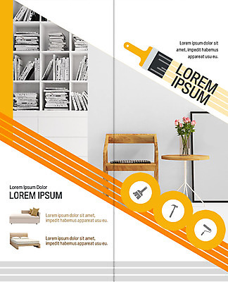 PSD 템플릿 표지디자인 북디자인 출판디자인 내지 리플렛 2단접지 북커버 의자 탁자 책장 팜플렛 사람없음 책 인테리어 꽃병 침대 망치 페인트붓 페인트롤러 이미지템플릿 디자인 꽃 가구 공구 붓 파일형식