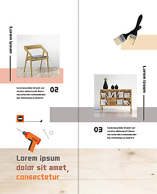 PSD 템플릿 표지디자인 북디자인 출판디자인 내지 리플렛 2단접지 북커버 의자 책장 줄자 팜플렛 사람없음 목재 인테리어 꽃병 페인트붓 전동드릴 이미지템플릿 나무 디자인 꽃 가구 재료 자 붓 드릴 파일형식