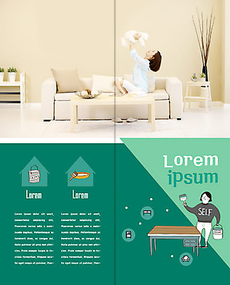 PSD 템플릿 표지디자인 북디자인 출판디자인 여자 내지 리플렛 2단접지 북커버 안기 탁자 앉기 팜플렛 성인 두명 30대 인테리어 소파 페인트 한국인 강아지 페인트붓 DIY 반려 셀프 이미지템플릿 디자인 가구 의자 모션 사람 동양인 취미 장년 반려동물 붓 개 파일형식