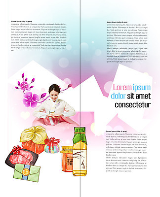 PSD 템플릿 표지디자인 북디자인 출판디자인 여자 명절 꽃 내지 리플렛 2단접지 북커버 주류 복주머니 육류 한명 앉기 팜플렛 성인 30대 한국인 보자기 한복 세배 이미지템플릿 식물 1 한국전통 전통 기념일 음료 식재료 모션 전통소품 사람 동양인 장년 절_인사 전통의상 파일형식 천_직물