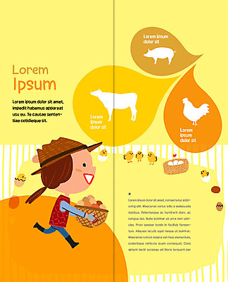 PSD 템플릿 표지디자인 북디자인 출판디자인 여자 내지 어린이 리플렛 2단접지 북커버 병아리 한명 팜플렛 농장 바구니 계란 닭 돼지 소 유기농 농장체험 부화 이미지템플릿 1 웰빙 농업 포유류 조류 사람 알 체험학습 파일형식