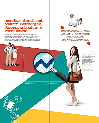 PSD 템플릿 표지디자인 북디자인 출판디자인 여자 교육 남자 내지 리플렛 대학생 시계 2단접지 북커버 돋보기 서기 팜플렛 20대 성인 옆모습 책 세명 한국인 크로스백 꺾은선그래프 이미지템플릿 학생 뷰포인트 가방 모션 그래프 사람 동양인 청년 파일형식