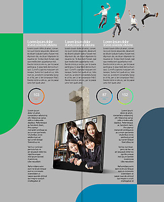 PSD 템플릿 1 학생 표지디자인 북디자인 출판디자인 여학생 여자 남자 교복 내지 남학생 리플렛 2단접지 북커버 청소년 팜플렛 여러명 친구 태블릿 점프 한국인 청소년교육 이미지템플릿 옷 교육 다수 관계 모션 사람 동양인 전자제품 스마트기기 파일형식