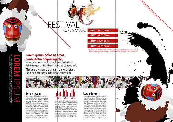 PSD 템플릿 한국전통 표지디자인 북디자인 출판디자인 여자 남자 내지 전통문화 리플렛 북커버 3단접지 그래프 문화예술 팜플렛 여러명 성인 축제 풍물놀이 장구 탈 이미지템플릿 전통 문화 다수 타악기 한국 국악기 국악 가면 사람 파일형식