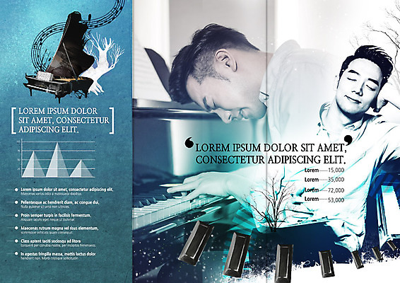 PSD 템플릿 표지디자인 북디자인 출판디자인 남자 내지 악기 리플렛 연주 북커버 음표 3단접지 그래프 문화예술 팜플렛 20대 성인 두명 눈감음 한국인 건반 건반악기 클래식 오선지 그랜드피아노 피아니스트 이미지템플릿 기호 음악 컨셉 모션 사람 동양인 청년 연주자 피아노 악보 오선 파일형식