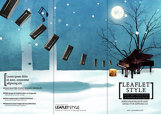 PSD 나무 템플릿 표지디자인 북디자인 출판디자인 표지 악기 리플렛 겨울 북커버 음표 3단접지 문화예술 팜플렛 사람없음 보름달 눈 건반 건반악기 클래식 야간 그랜드피아노 이미지템플릿 자연요소 식물 기호 계절 음악 컨셉 날씨 달 피아노 파일형식