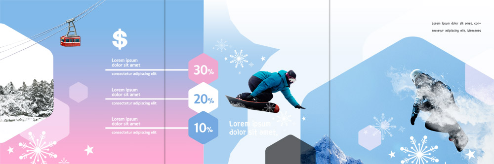 PSD 템플릿 표지디자인 북디자인 출판디자인 남자 내지 리플렛 겨울 북커버 3단접지 겨울스포츠 스키장 팜플렛 성인 두명 30대 점프 한국인 스노우보드 눈송이 스키리프트 이미지템플릿 계절 스포츠 모션 눈_날씨 사람 동양인 장년 보드_스포츠 리프트 파일형식