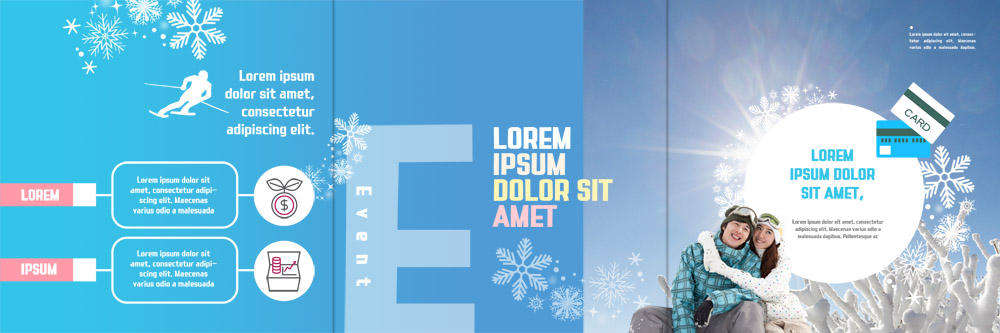 PSD 템플릿 표지디자인 북디자인 커플 출판디자인 여자 남자 내지 리플렛 겨울 북커버 3단접지 포옹 스키 겨울스포츠 팜플렛 20대 성인 두명 한국인 스노우보드 신용카드 눈송이 이미지템플릿 계절 스포츠 관계 안기 눈_날씨 사람 동양인 청년 금융 보드_스포츠 파일형식