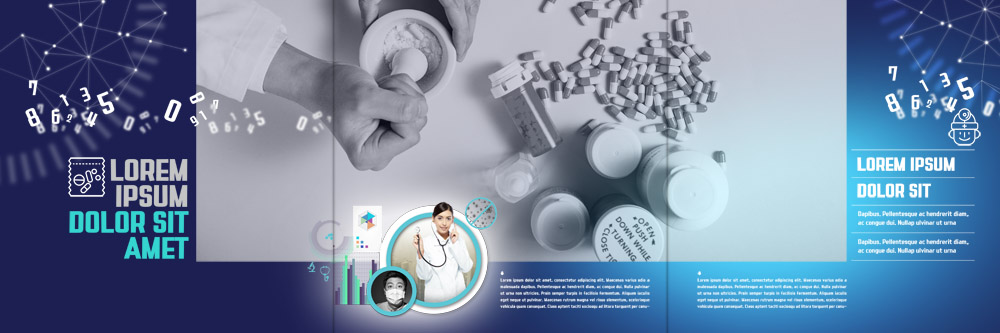 PSD 서양인 템플릿 표지디자인 북디자인 손 출판디자인 여자 남자 내지 리플렛 북커버 3단접지 의학 청진기 마스크 팜플렛 20대 성인 신체부위 세명 알약 의사 약병 막자사발 조제 이미지템플릿 외국인 의료기기 사람 청년 약 의료진 사발 만들기 병_담는 파일형식