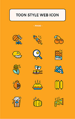아이콘 호박 포도 피자 사탕 옥수수 사람없음 세트 초콜릿 초밥 체리 소시지 계란프라이 레몬 파이 웹아이콘 팝콘 석류 카툰스타일 웹엘리먼트 2D아이콘 AI파일 빵 채소 과일 디저트 곡류 패스트푸드 서양음식 가공식품 계란요리 엘리먼트 일본음식 파일형식 벡터