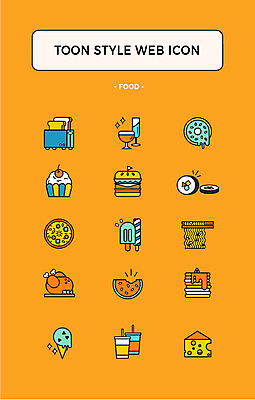 아이콘 아이스크림 치즈 수박 피자 사람없음 세트 와인 치킨 햄버거 라면 도넛 식빵 김밥 웹아이콘 머핀 카툰스타일 팬케이크 웹엘리먼트 토스트기 2D아이콘 AI파일 음식 빵 과일 디저트 유제품 주류 패스트푸드 서양음식 케이크 가전제품 면류 닭고기요리 엘리먼트 파일형식 벡터