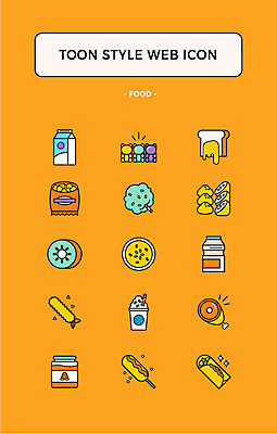 아이콘 키위 사람없음 세트 쿠키 과자 우유 식빵 웹아이콘 젤리 새우튀김 핫도그 유부초밥 카툰스타일 딸기잼 솜사탕 요구르트 웹엘리먼트 2D아이콘 AI파일 음식 빵 과일 디저트 유제품 새우 패스트푸드 초밥 튀김 잼 엘리먼트 파일형식 벡터